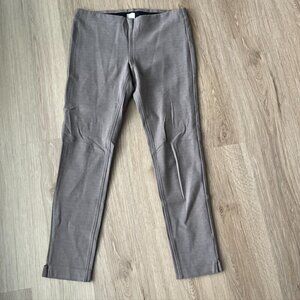 ECRU TAN BROWN DRESS PANTS elastic waist pull on Size Medium